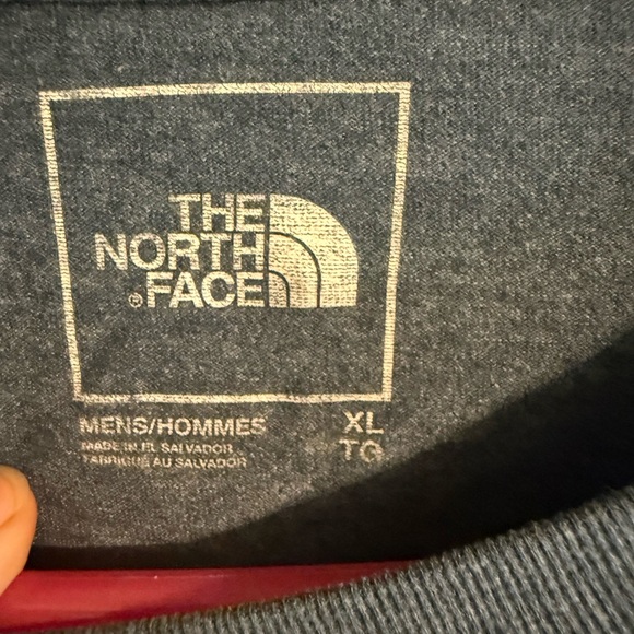 The North Face Blue Long Sleeve Tee with Logo - Picture 3 of 3